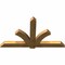Ekena Millwork Redmond Rough Sawn Timber Gable Bracket, Western Red Cedar, 72"W x 42"H x 4"D x 6"F, 14/12 Pitch GBW072X42X0406RED00RWR - alternate 3